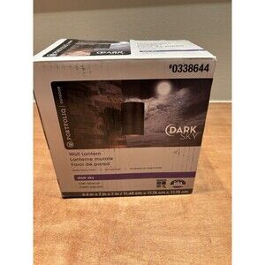 Dark Sky Portfolio Outdoor 0338644 Dark Sky Wall Lantern Matte Black Finish